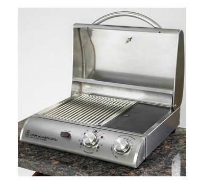 Fire Stone Cook Number 20 inch Porcelain Black with Black Vinyl Cover Electric Grill