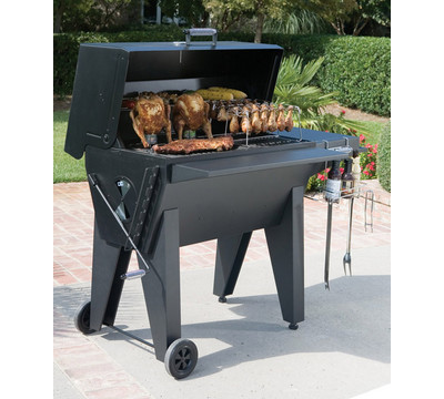 Bayou Classic Cypress Series Solid Steel Charcoal Grill