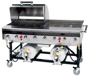 Grillco 60 inch Natural Gas Stainless Steel Grill with Nickel Plated Grates by Grillco