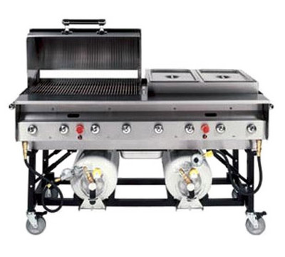 Grillco 60 inch Natural Gas Stainless Steel Grill with Stainless Steel Grates