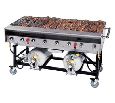 Grillco LP 60 inch Stainless Steel Gas Grill with Nickel Plated Grates