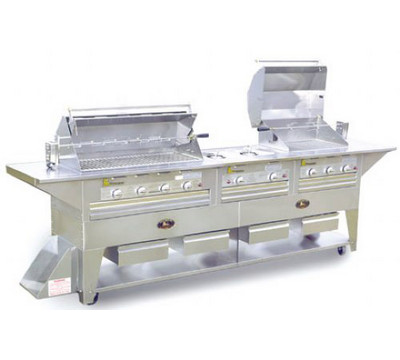 Lazy Man LM210-403028M Masterpiece Gas Grill with 4 Broiler Burners