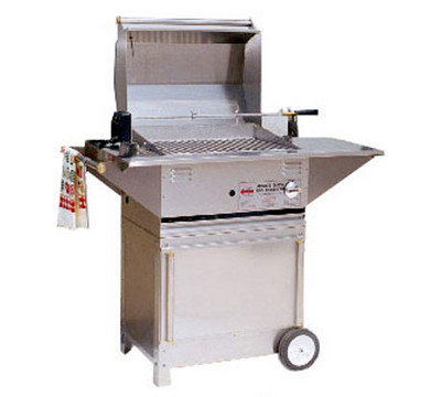 Lazy Man MG-25 Mobile Minute Glow Custom Cart Gas Grill with 2 Burners