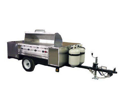 Silver Giant 48 inch Silver Giant BBQ Trailer Gas Grill