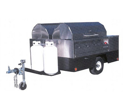 Silver Giant 96 inch Silver Giant BBQ Trailer Gas Grill