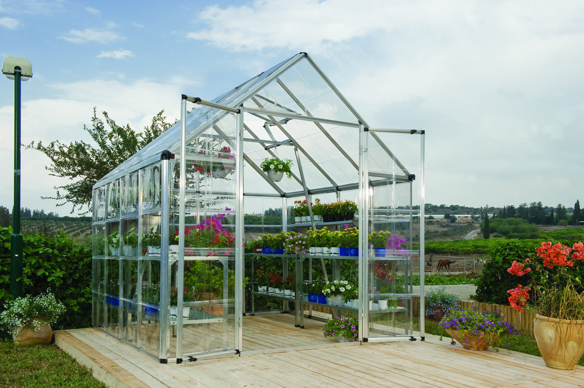 Poly Tex Snap Grow Silver 8 x 8 Greenhouse