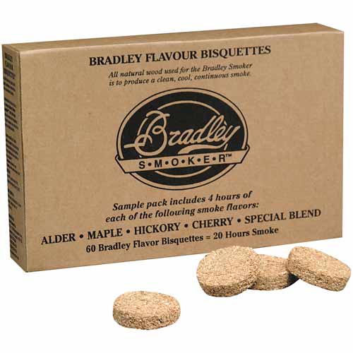 Bradley Smoker 5 Flavor Variety Pack of 60 Bisquettes