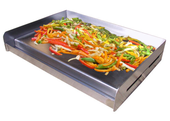 Little Griddle Stainless Steel Griddle For BBQ Grills-One Size Fits All Grill Accessory