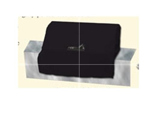 PGS Black Vinyl Cover For 0 Side Shelves