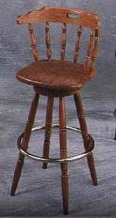 Furniture Imports Mates Swivel Stool with Upholstered Seat