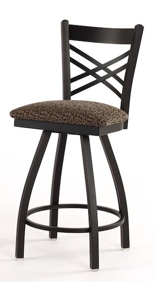 Holland Hardwoods Ontario Metal Stool with Back (Ontario-)