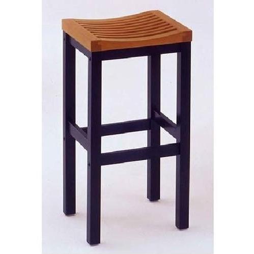 Home Styles Furniture 24 inch Bar Stool in Black and Cottage Oak (5635-88)