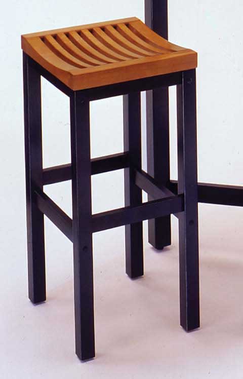 Home Styles Furniture Oak Top with Black Base Bar Stool (5644-88)