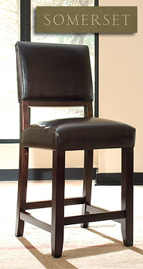 Kincaid Furniture Somerset Tall Leather Dining Chair (Set of 2)