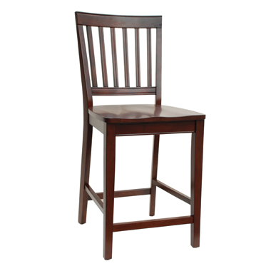 Powell Vertical Slats Back Bar Stool (837-)