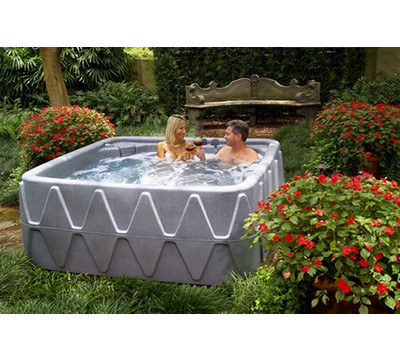 Dream Maker Spas X-500 Portable Spa - 5 Person with lounger and Waterfall Hot Tub