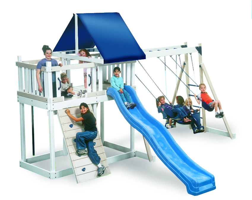 Kidwise CONGO Monkey Play Set Package Number 1   White and Sand Swing Set 0 0 Tips To Select An Outdoor Swing Sets For Your Children