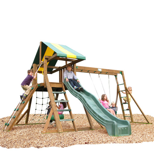 Kidwise Easton Swing Set   Top Ladder With Rope Accessories Swing Set 0 0 Kidwise Easton Swing Set