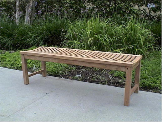 Anderson Teak 48 inch Casablanca Backless Garden Bench