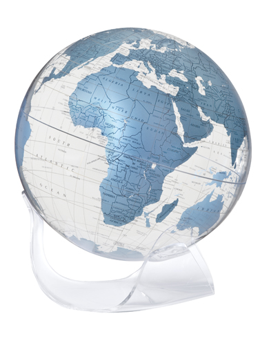 Artline Clear Blue Earthsphere with Sculptured Base