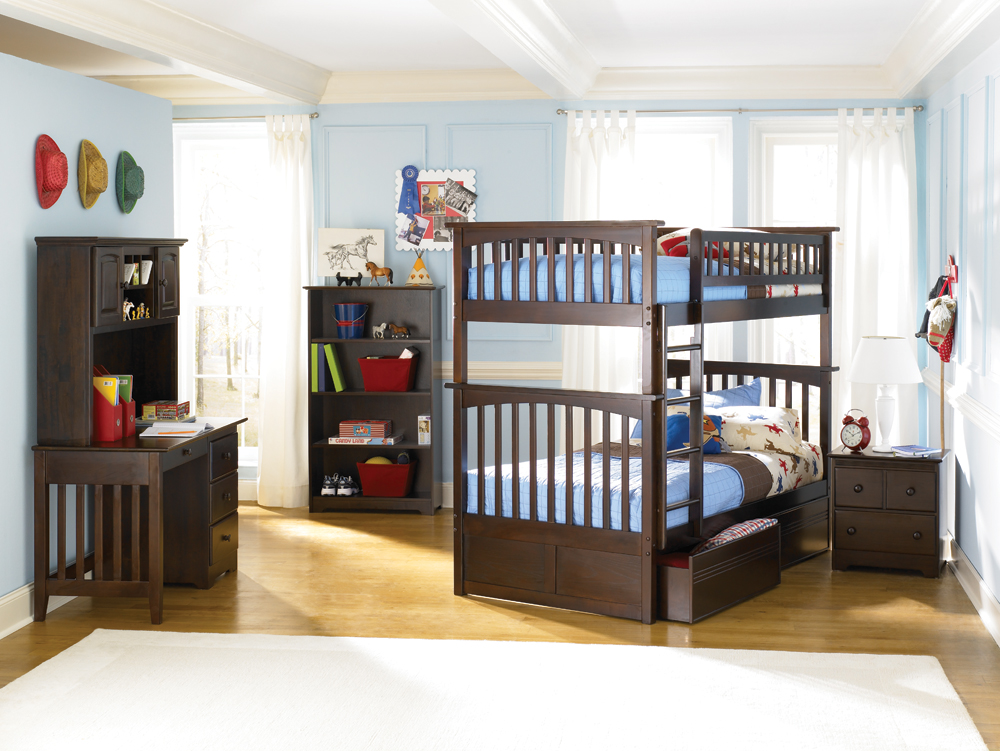 Atlantic Furniture Columbia Twin Over Twin Bunk Bed