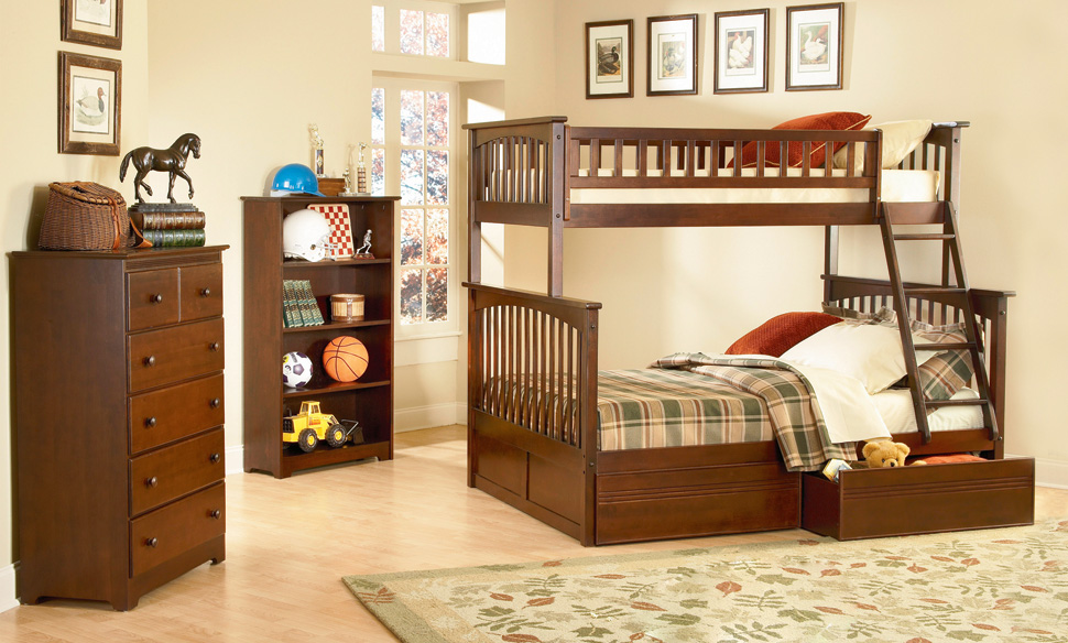 Atlantic Furniture Columbia Twin Over Full Bunk Bed