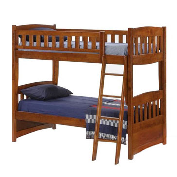 Night and Day Furniture Cinnamon Twin over Twin Bunk Bed Best Price