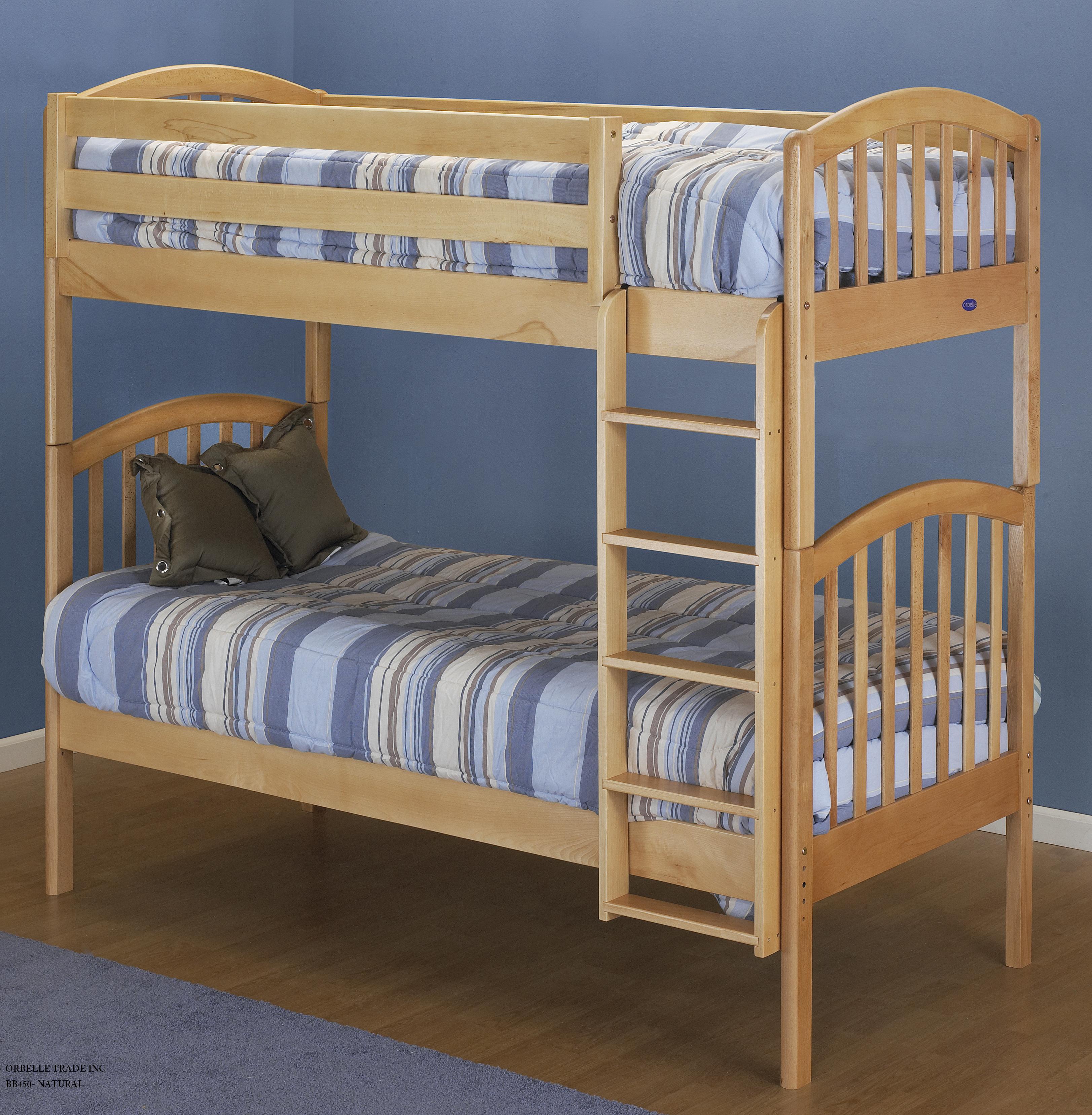 Orbelle Mission Style Solid Wood Twin over Twin Bunk Bed Best Price