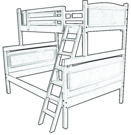 Relics Furniture Classic Twin over Full Bunk Bed Best Price
