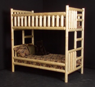 Viking Log Furniture Northwoods Full over Full Bunk Bed Best Price
