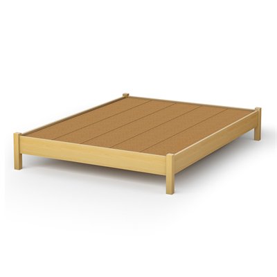 South Shore Step One Natural Maple Platform Bed