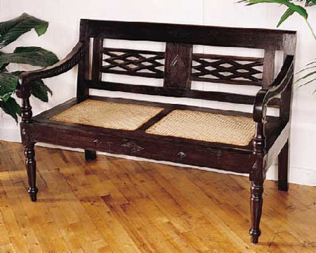 Bauer International Anglo Indian Colonial Indoor Bench