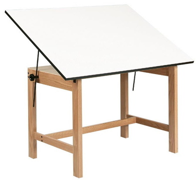 Alvin Titan 4-Post Office Height Drafting Table