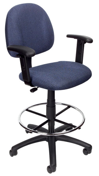 Boss Chair B1616 Drafting Chair with Arms