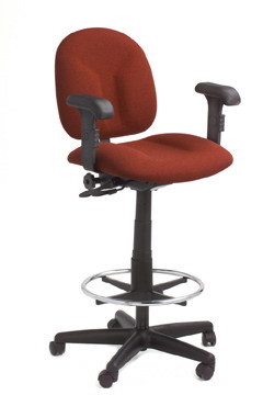 Phoenix Office Furniture 499DSAT BK Drafting Chair