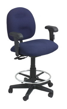 Phoenix Office Furniture 504DS BK Drafting Stool
