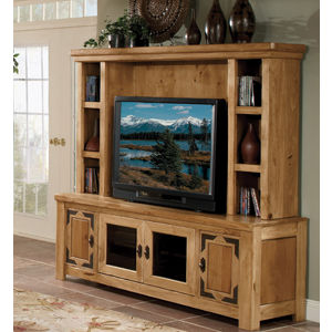 Artisan Home Furniture Ldoge 100 Series 2 Piece Entertainment Stand and Hutch