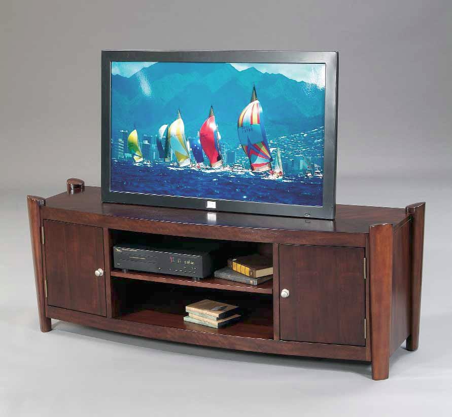 Bassett Mirror Allegro Solid Wood with Brown Finish Plasma Entertainment Base TV Stand - FREE... by Bassett Mirror