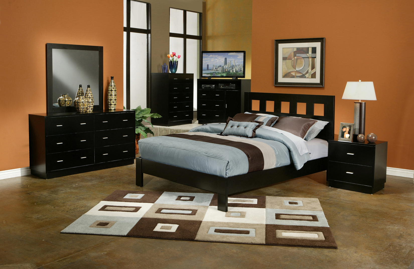 Alpine Furniture  Inc. MT-03 6 Drawer Dresser Best Price