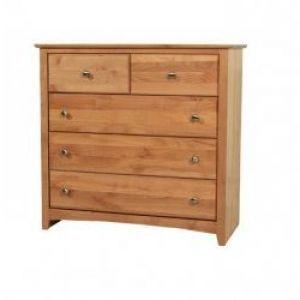 Maco Lifestyles Shaker 39 Inch Solid Alder 5 Drawer Dresser Best Price