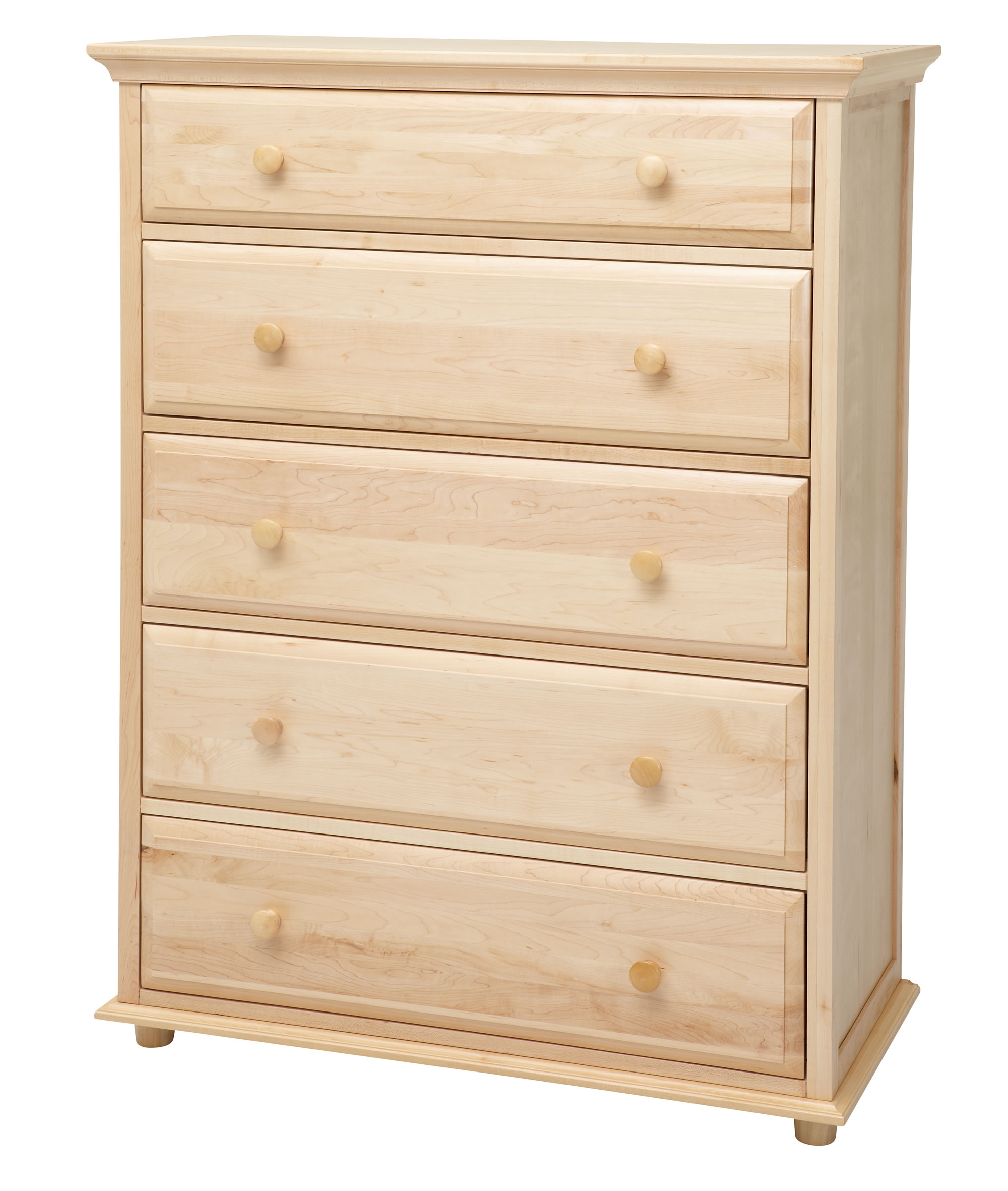 Maxtrix 5 Drawer Dresser w. Crown and Base Best Price