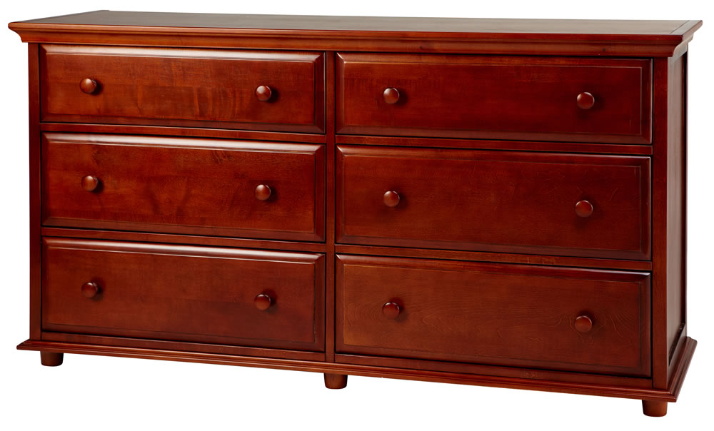 Maxtrix 6 Drawer Dresser with Crown and Base Best Price
