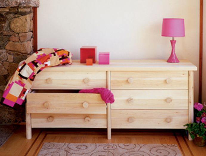 Rustic Natural Cedar Furniture 39 Six Drawer Dresser Best Price