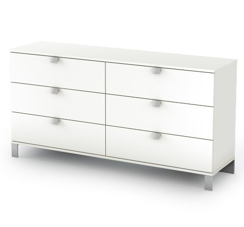 South Shore Sparkling Dresser in Pure White