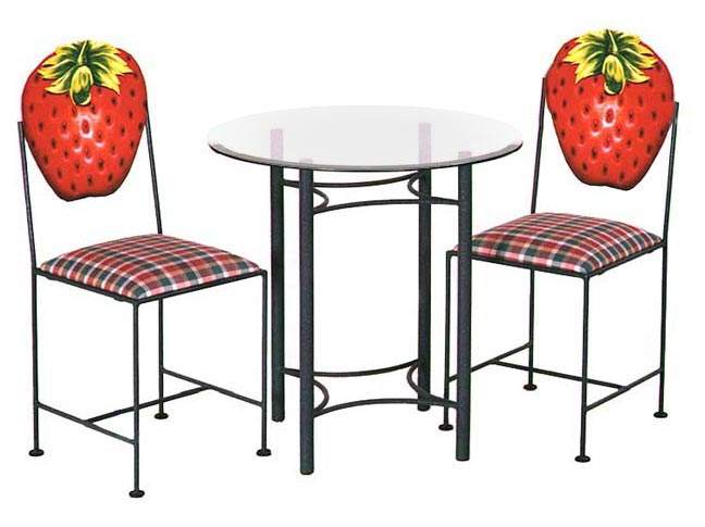 Grace Hand Painted Art Chair and 30 inch Table Bistro Set