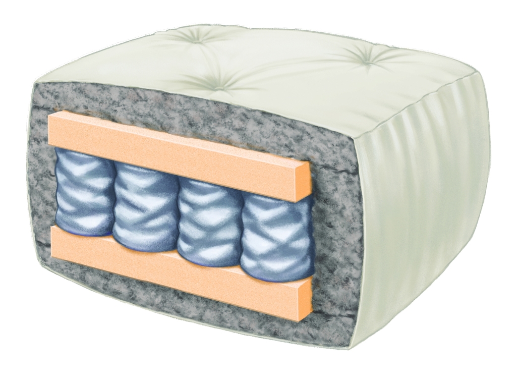 Wolf Redbud Khaki Duct Cotton Queen Futon Mattress
