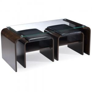 Magnussen Lino Wood Rectangle Cocktail Table