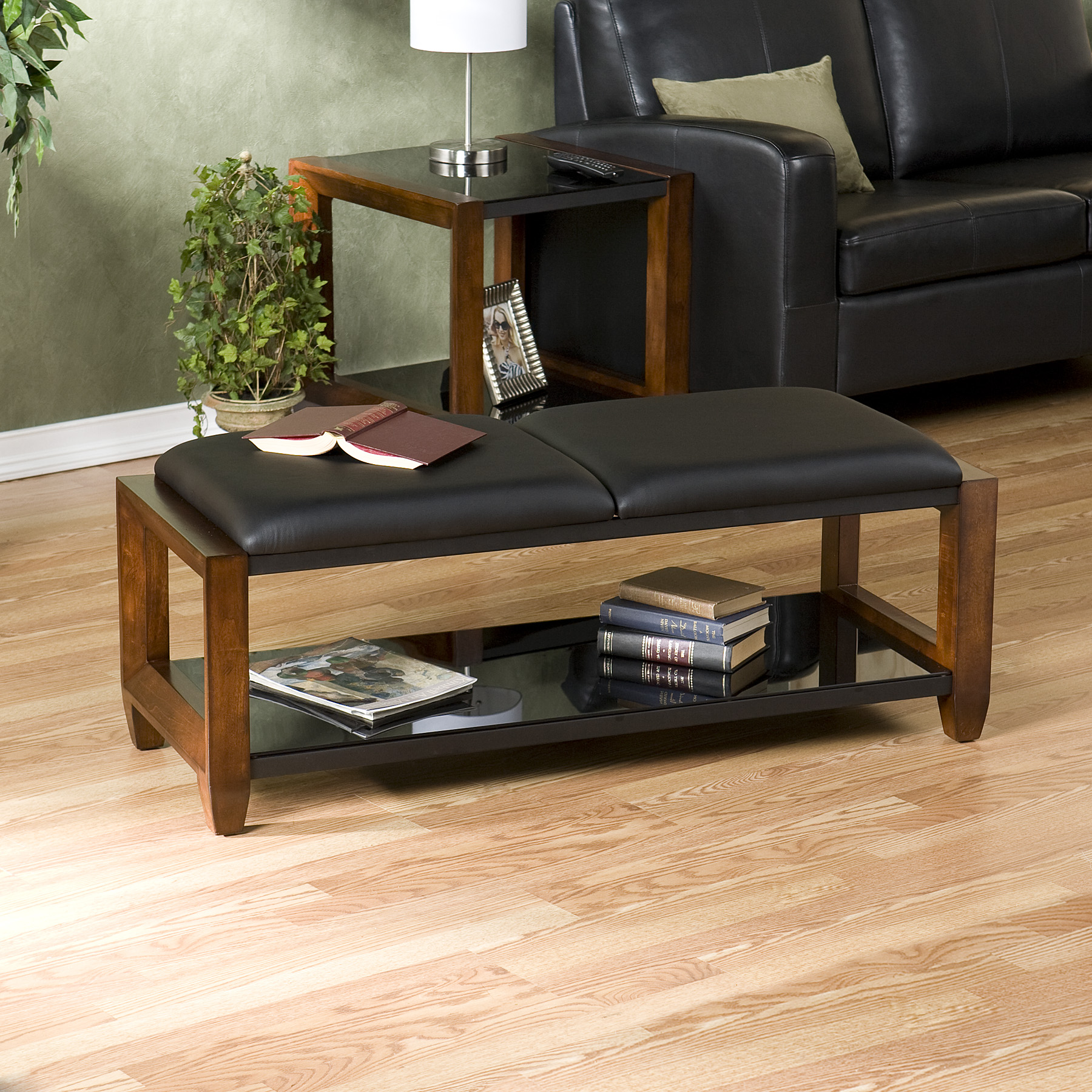 SEI Worthington Bench Cocktail Table