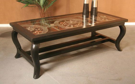 Compass Home Furnishings Noir Dynasty Cocktail Table