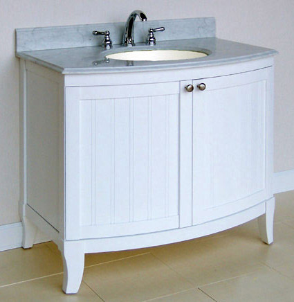 Empire 30 inch White Malibu 100 Collection Bathroom Vanity